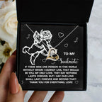 To My Soulmate - Love Dancing Heart Necklace – A Heartfelt Gift to Celebrate Love That Lasts Forever