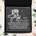 To My Soulmate - Love Dancing Heart Necklace – A Heartfelt Gift to Celebrate Love That Lasts Forever