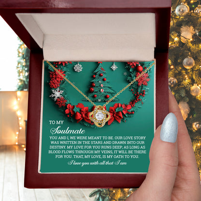 Gift for Soulmate - Love Story - Love Knot Pendant Necklace - Mallard Moon Gift Shop