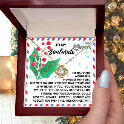 Gift for Soulmate - Love You Longer - Love Knot Pendant Necklace - Mallard Moon Gift Shop