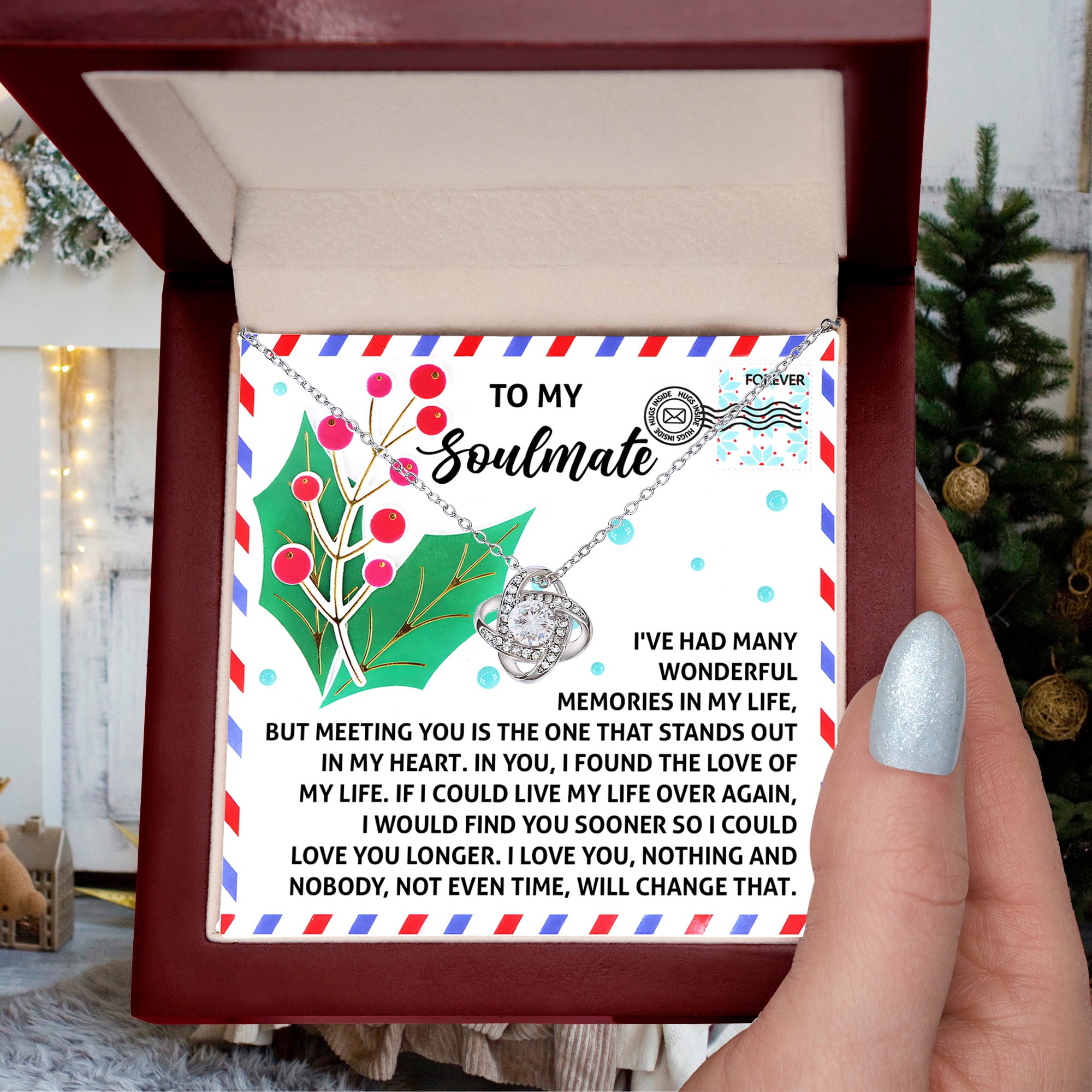 Gift for Soulmate - Love You Longer - Love Knot Pendant Necklace - Mallard Moon Gift Shop