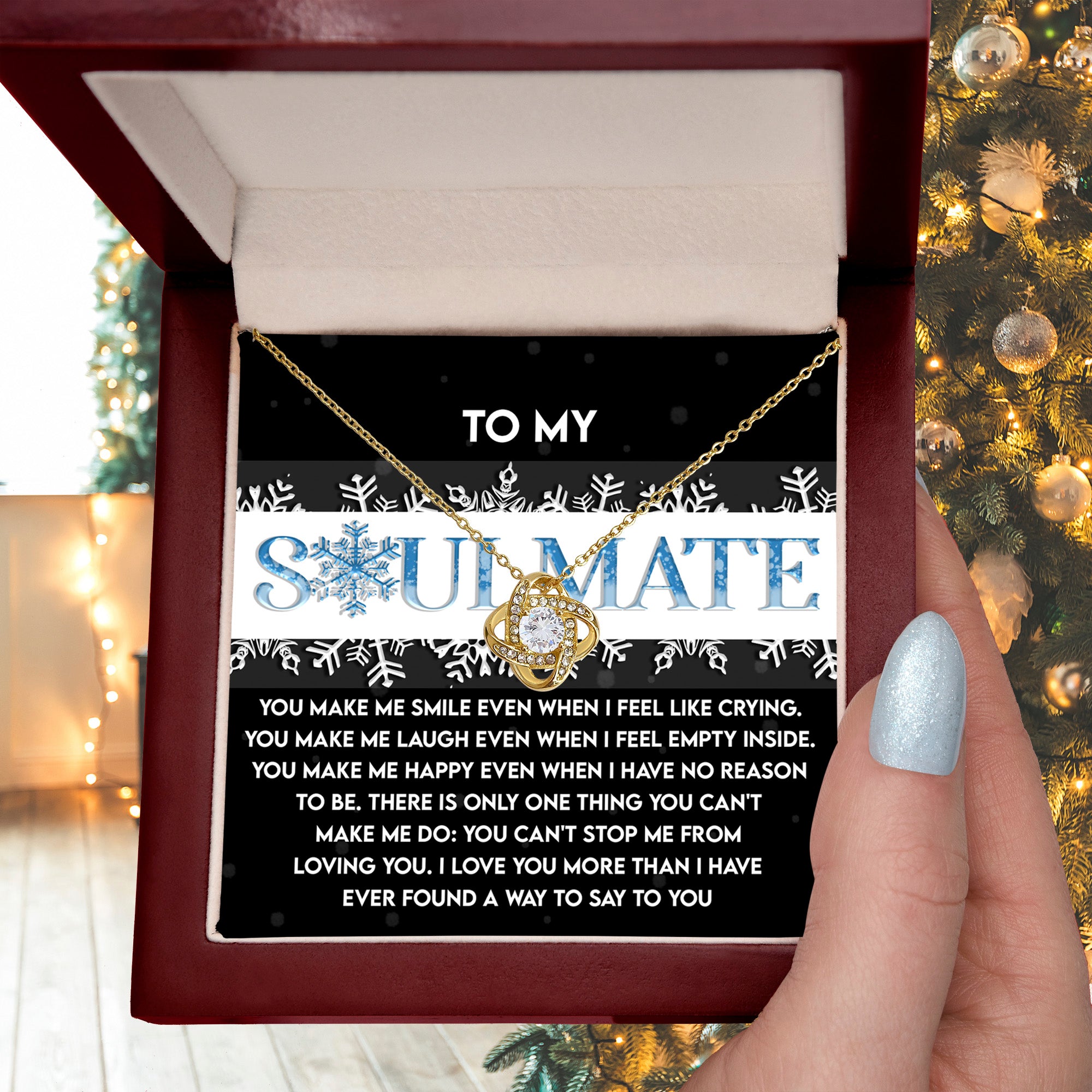 Gift for Soulmate - Loving You - Love Knot Pendant Necklace - Mallard Moon Gift Shop