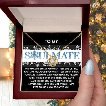 Gift for Soulmate - Loving You - Love Knot Pendant Necklace - Mallard Moon Gift Shop