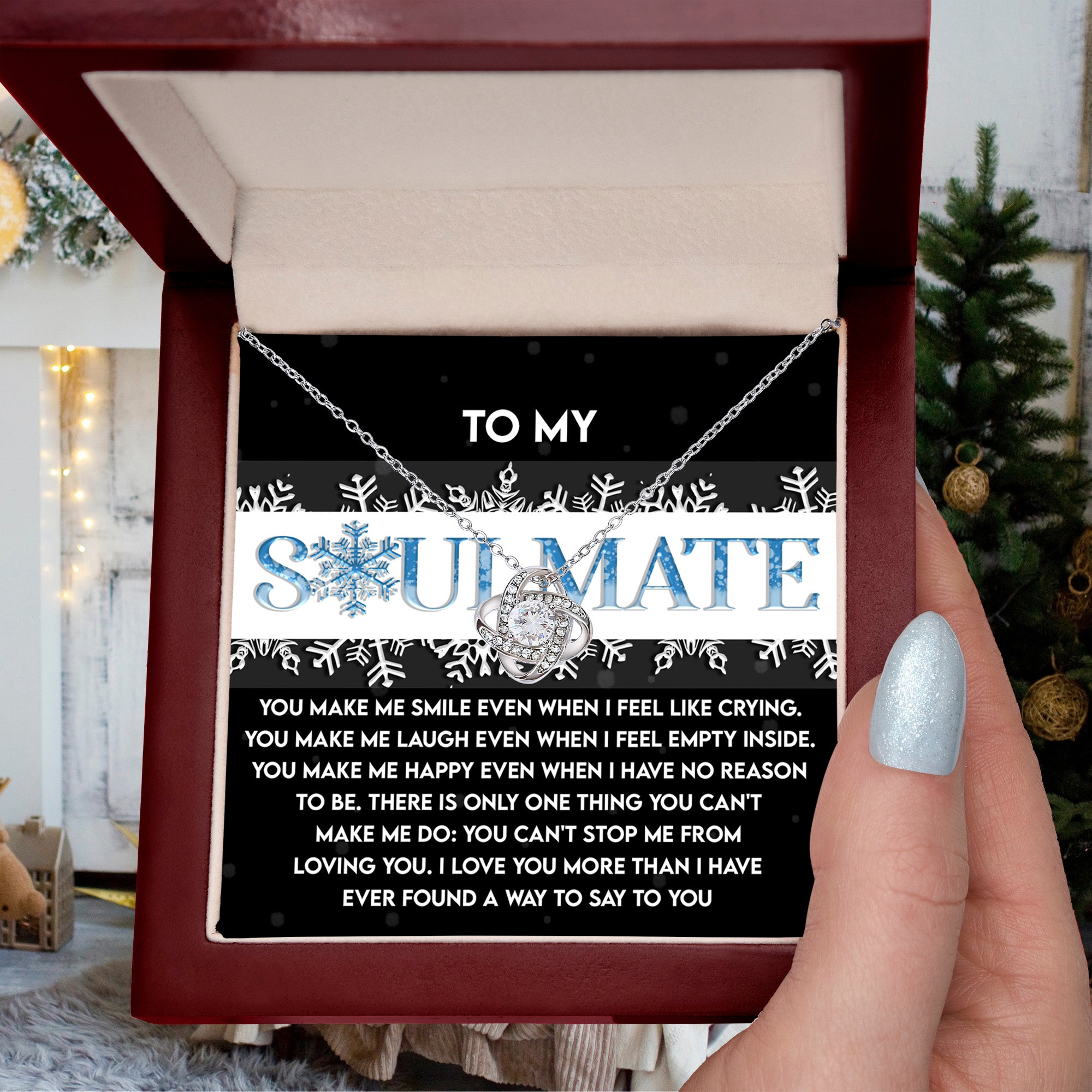 Gift for Soulmate - Loving You - Love Knot Pendant Necklace - Mallard Moon Gift Shop