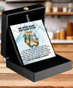 Soulmate, Wife, Girlfriend Gift - Made For Each Otter - Love Dancing Heart Pendant Necklace