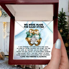 Gift for Soulmate - Made For Each Otter - Love Knot Pendant Necklace