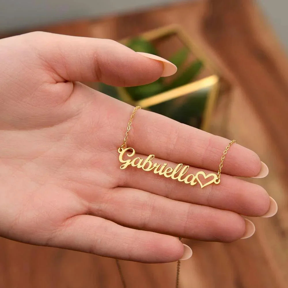 Soulmate - My Dreams Came True the Day I Met You Custom Name Necklace with Heart