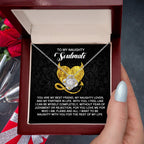 To My Naughty Soulmate - Love Knot Necklace with Flirty and Heartfelt Message Card