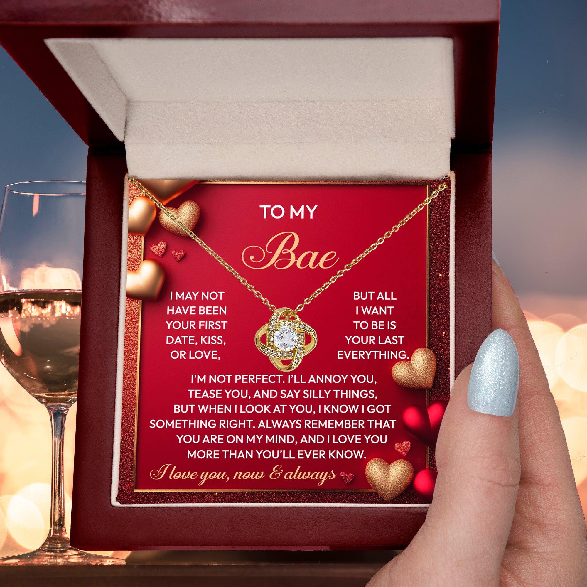 Gift for Soulmate - On My Mind - Love Knot Pendant Necklace - Mallard Moon Gift Shop