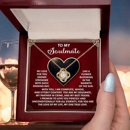 Gift for Soulmate - One True Love - Love Knot Pendant Necklace - Mallard Moon Gift Shop