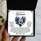 To My Beautiful Soulmate - Love Dancing Heart Necklace – A Romantic Gift to Celebrate Endless Love and Devotion