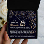 To My Smokin' Hot Soulmate - Love Dancing Heart Necklace – A Romantic Gift for the One Who Lights Up Your World
