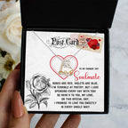 To My Smokin’ Hot Soulmate - Love Dancing Heart Necklace – A Playful and Romantic Valentine’s Day Gift
