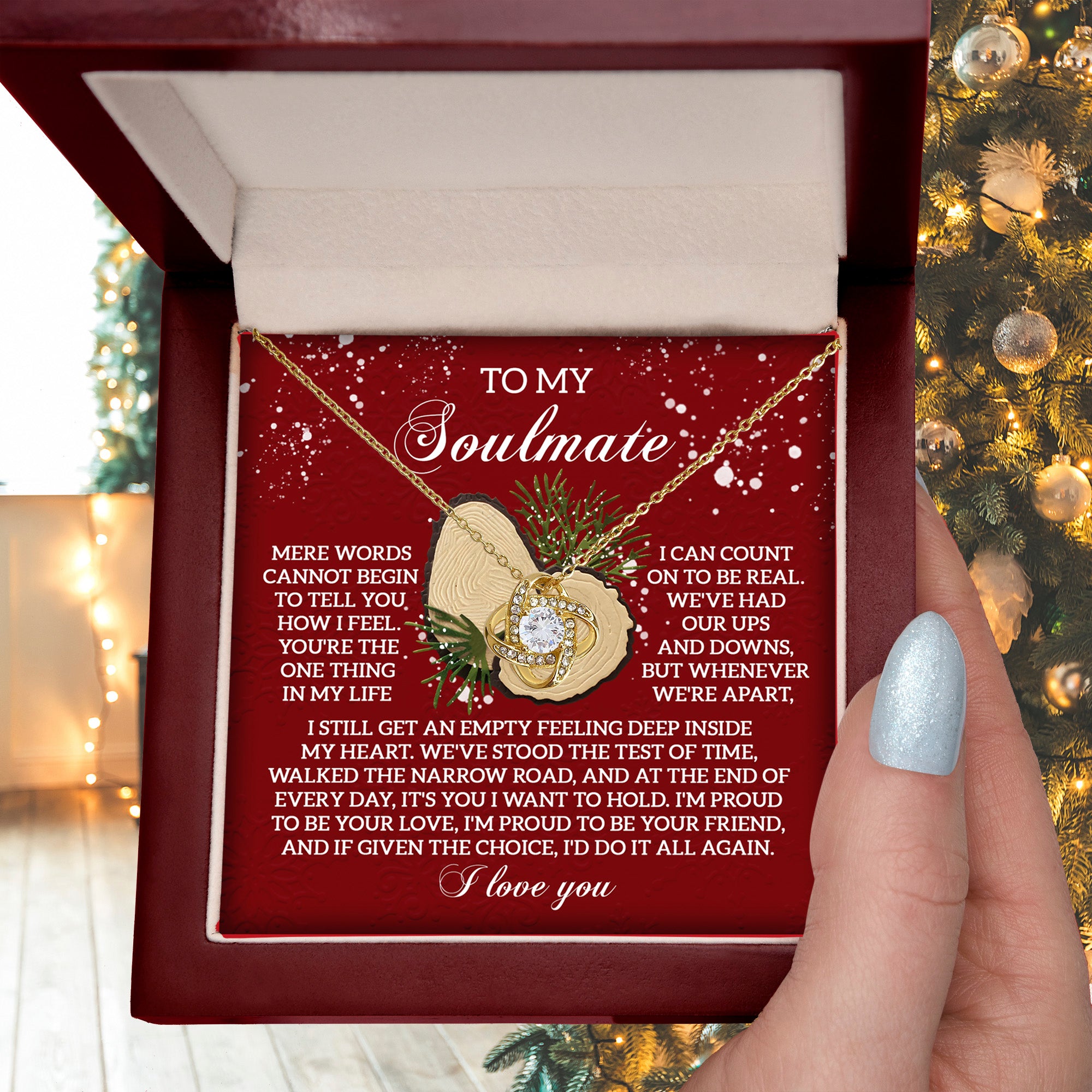 Gift for Soulmate - Test Of Time - Love Knot Pendant Necklace - Mallard Moon Gift Shop