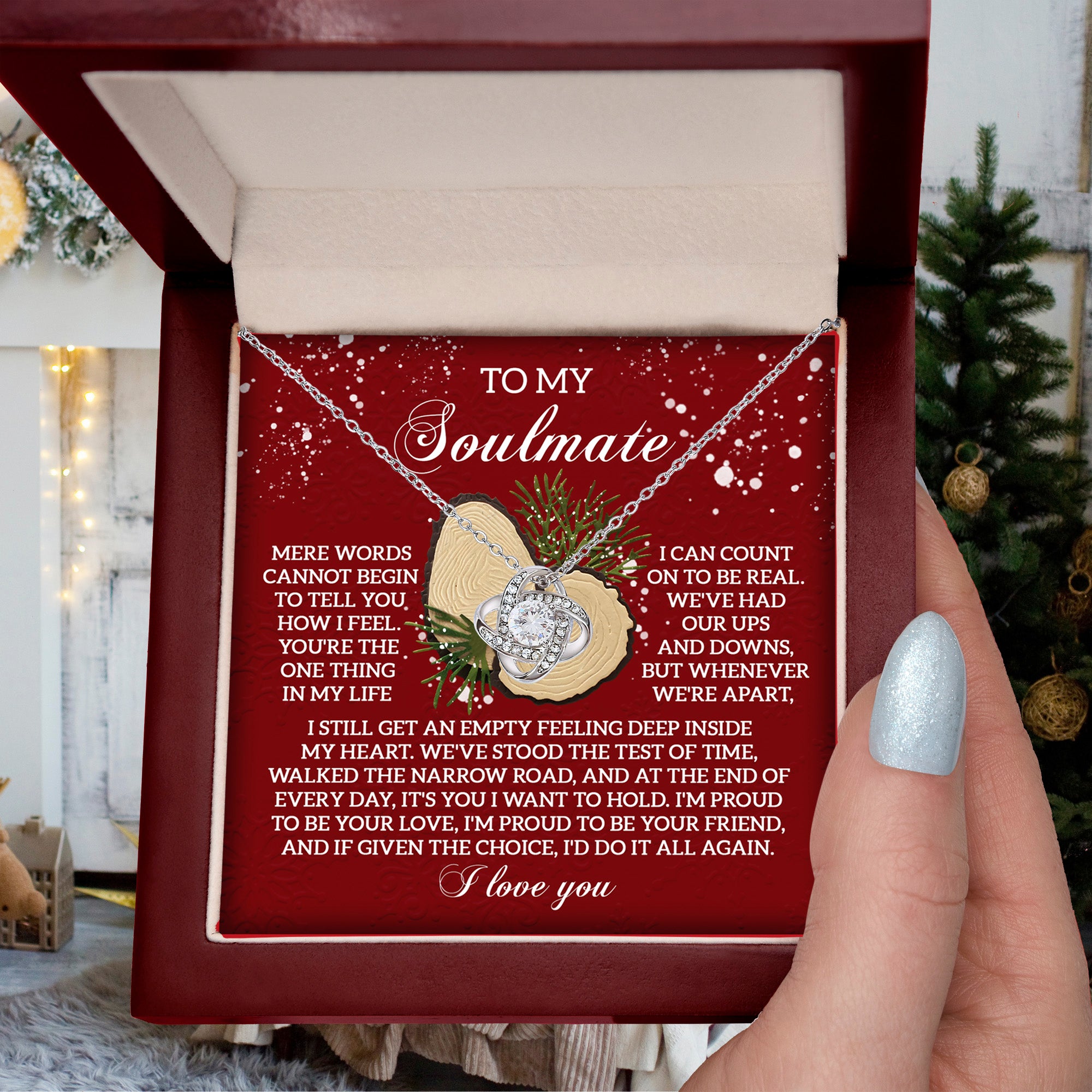 Gift for Soulmate - Test Of Time - Love Knot Pendant Necklace - Mallard Moon Gift Shop