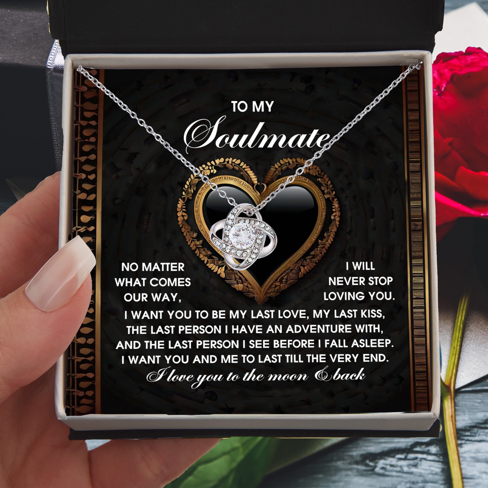 To My Soulmate - Our Days Valentine's Day Card – Perfect Love Message for Your Soulmate, Girlfriend, or Partner - Mallard Moon Gift Shop