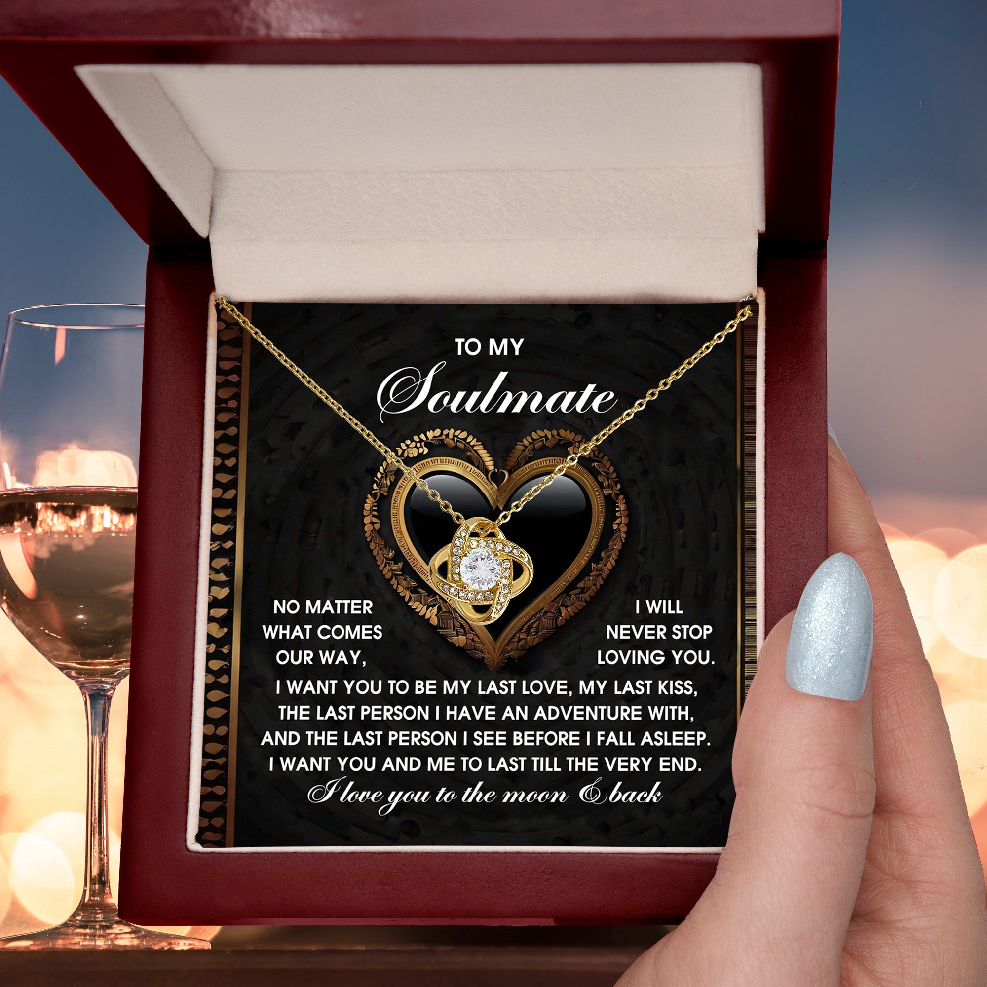 To My Soulmate - Our Days Valentine's Day Card – Perfect Love Message for Your Soulmate, Girlfriend, or Partner - Mallard Moon Gift Shop