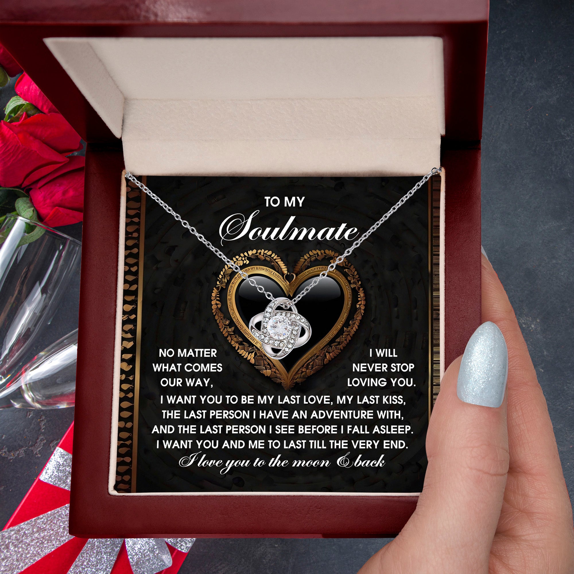 To My Soulmate - Our Days Valentine's Day Card – Perfect Love Message for Your Soulmate, Girlfriend, or Partner - Mallard Moon Gift Shop