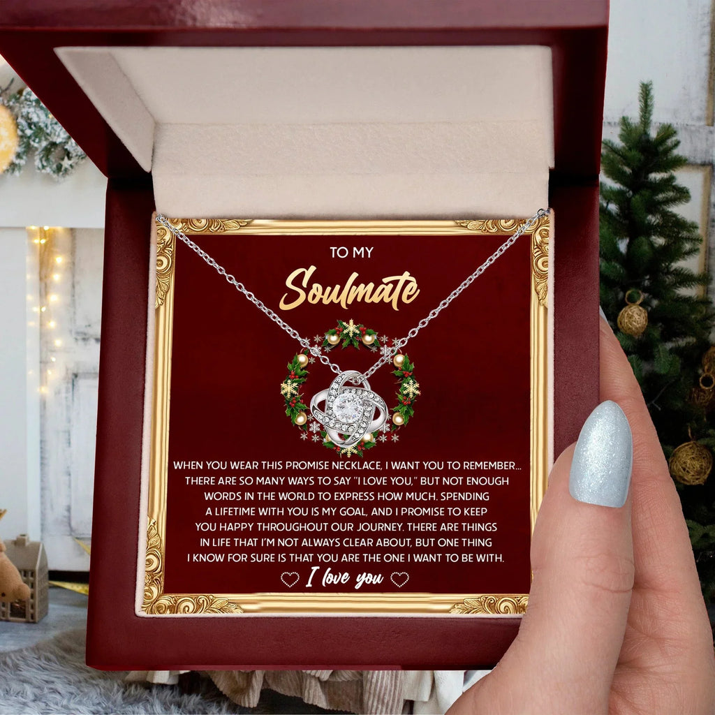 Gift for Soulmate - To Be With - Love Knot Pendant Necklace