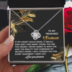 Romantic Anniversary, Valentine's Day Gift for Soulmate, Wife, Girlfriend - Wildest Hopes- Love Knot Pendant Necklace
