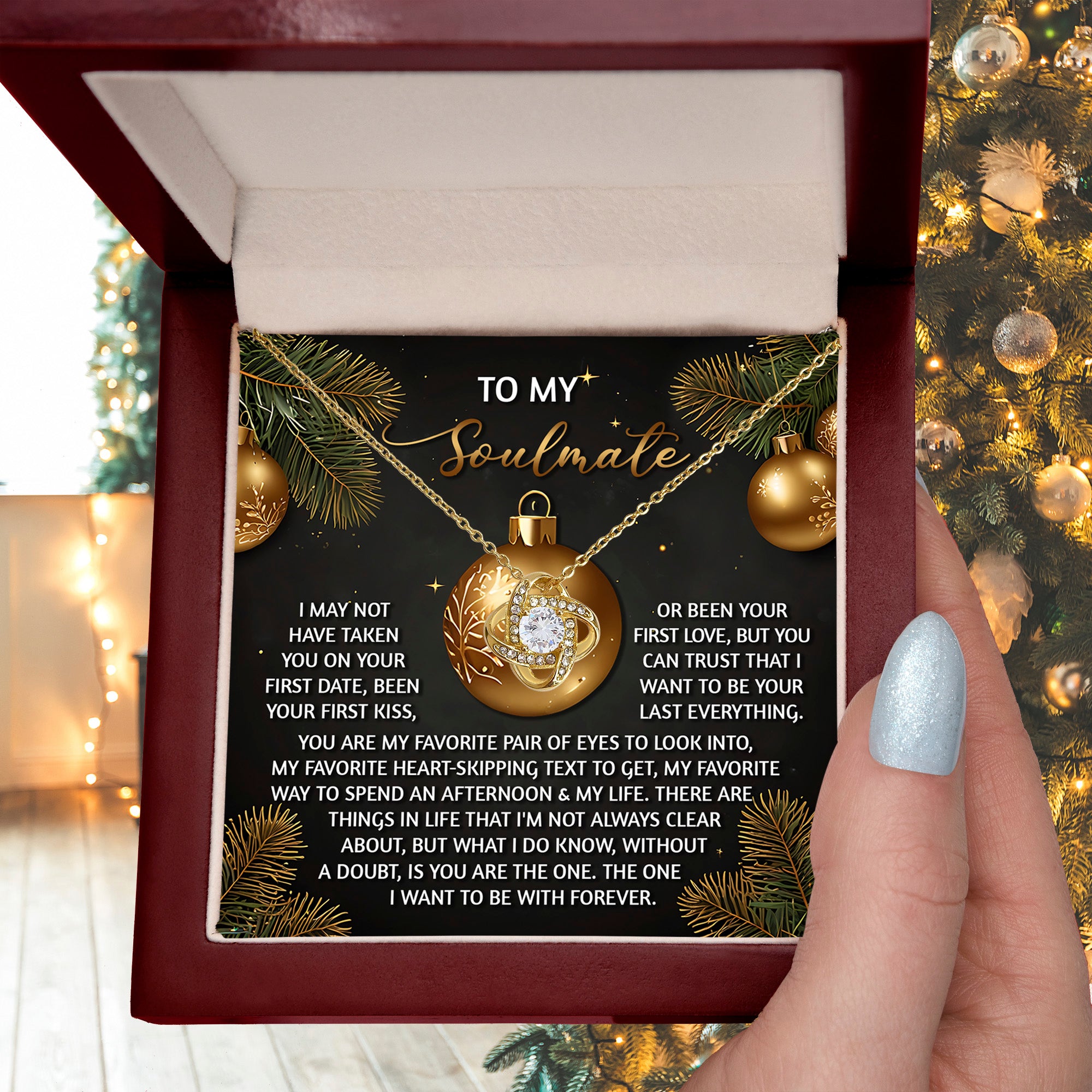 Gift for Soulmate - Without A Doubt - Love Knot Pendant Necklace - Mallard Moon Gift Shop