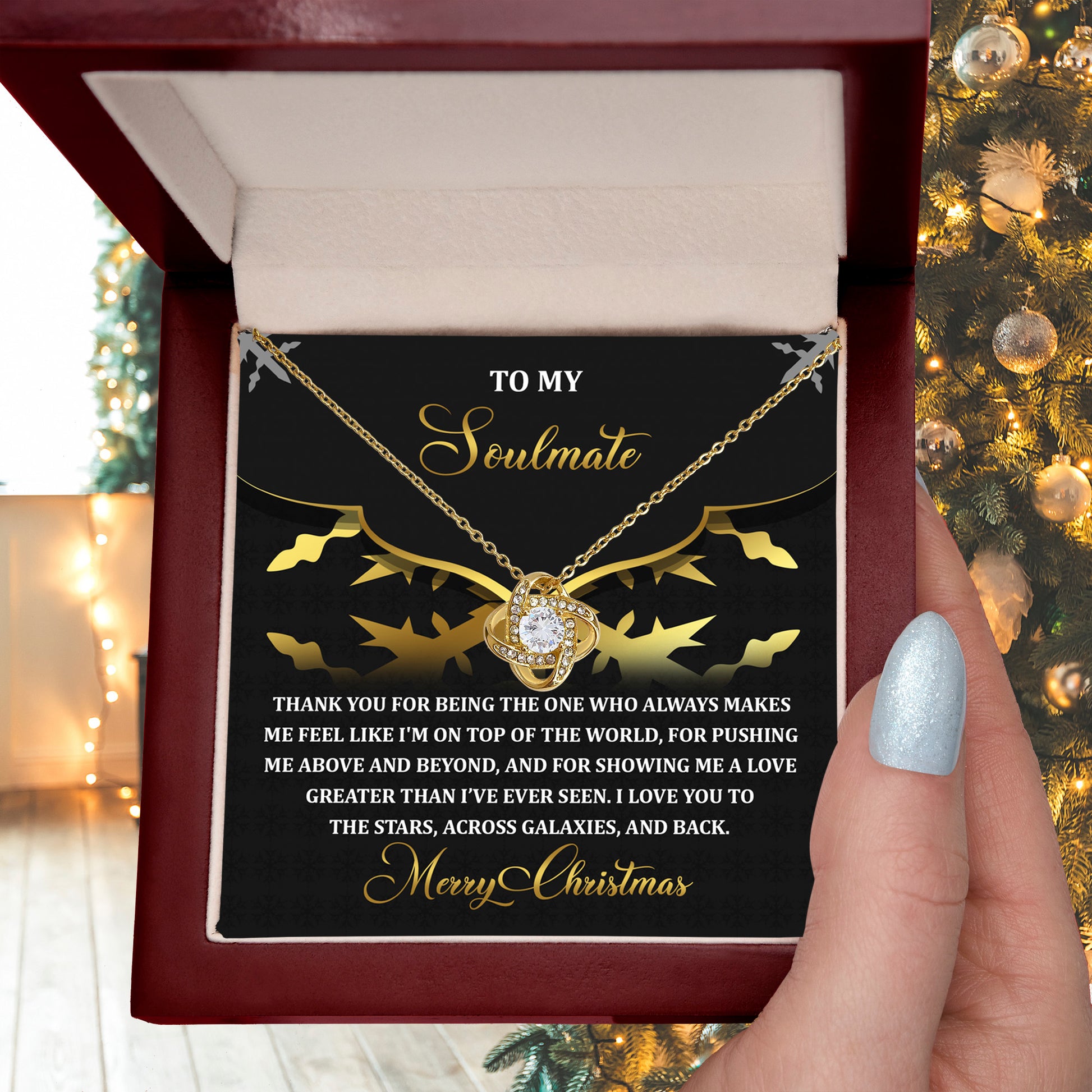 Gift for Soulmate - A Love - Love Knot Pendant Necklace - Mallard Moon Gift Shop