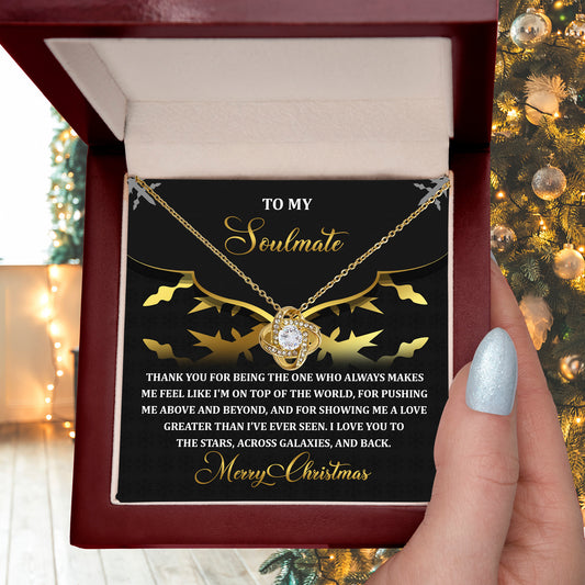 Gift for Soulmate - A Love - Love Knot Pendant Necklace - Mallard Moon Gift Shop