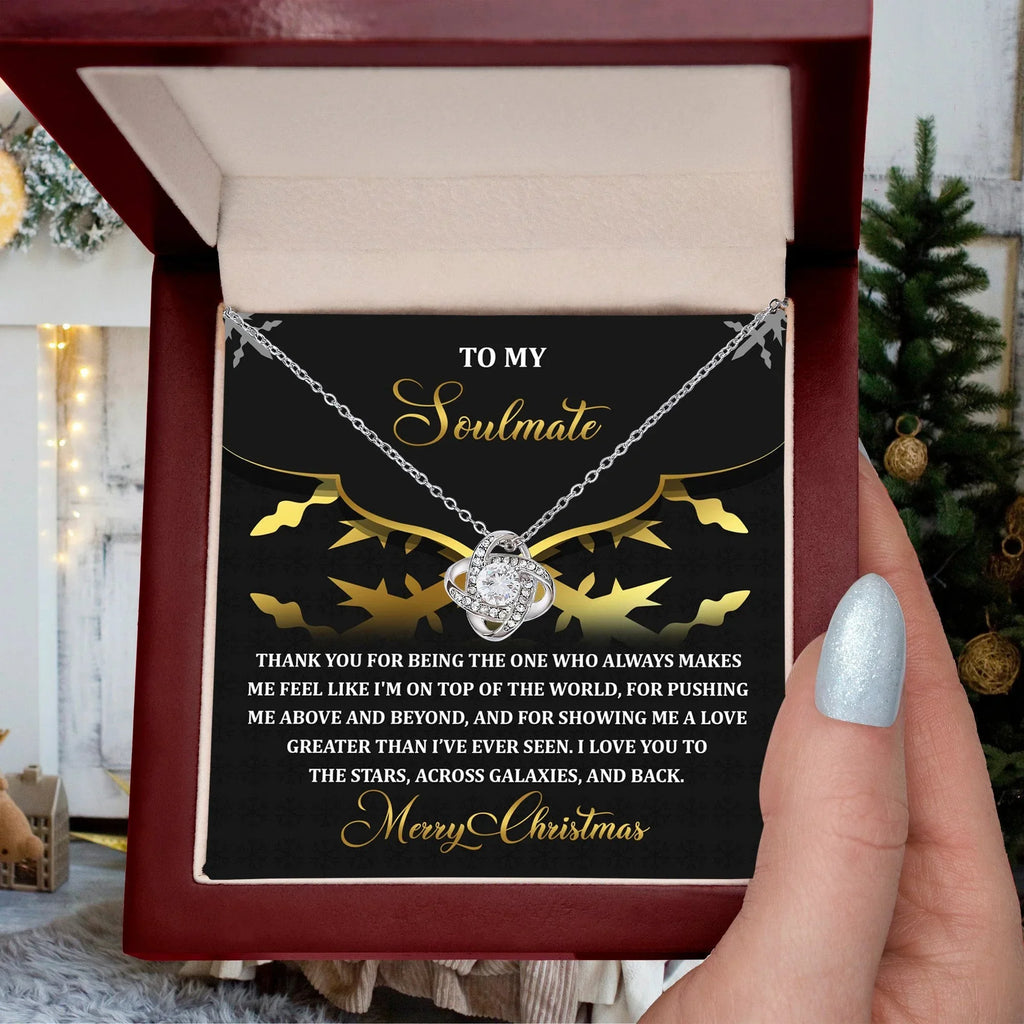 Gift for Soulmate - A Love - Love Knot Pendant Necklace