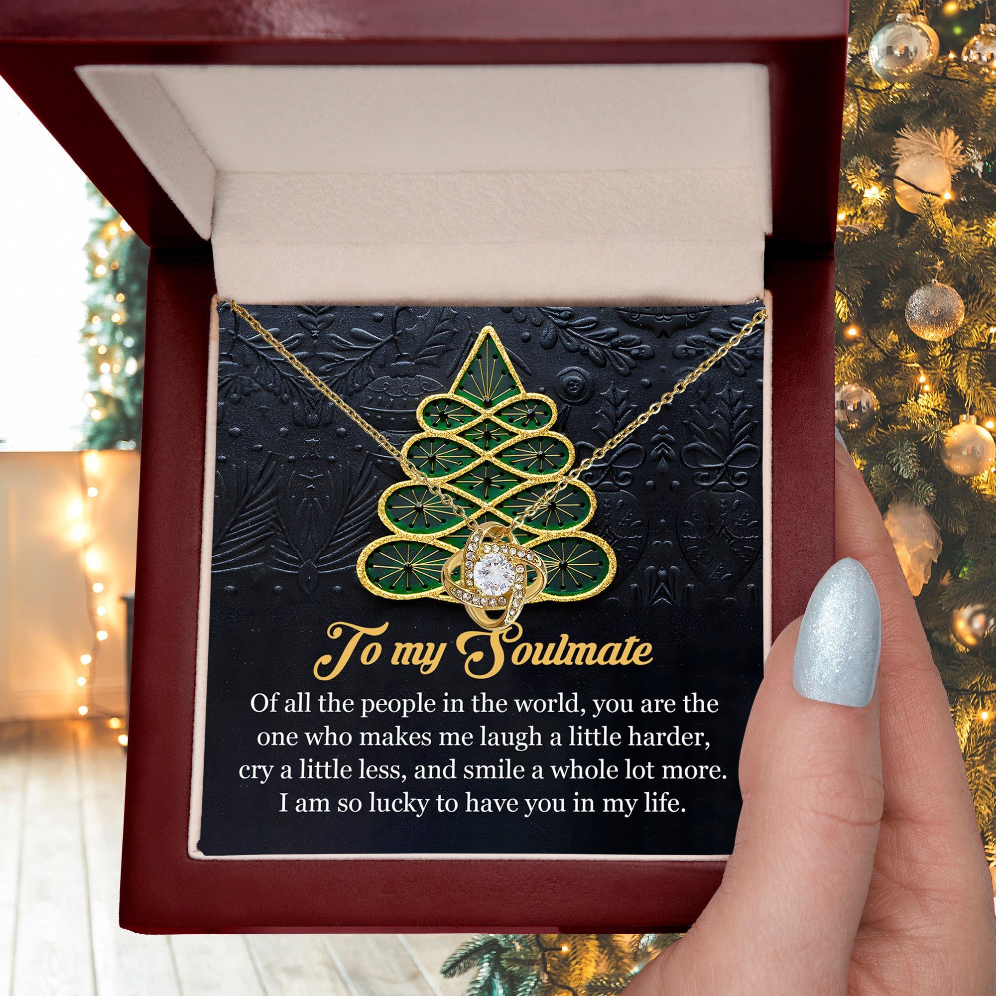 Gift for Soulmate - In My Life - Love Knot Pendant Necklace - Mallard Moon Gift Shop