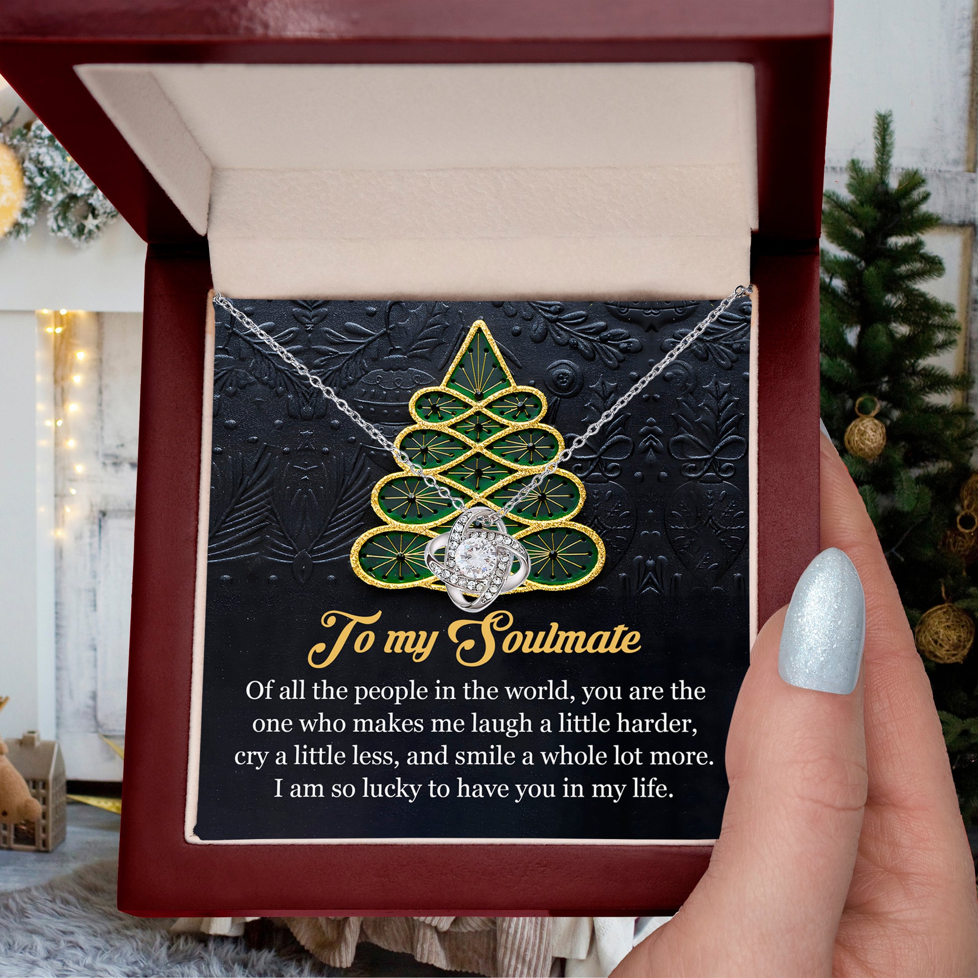 Gift for Soulmate - In My Life - Love Knot Pendant Necklace - Mallard Moon Gift Shop