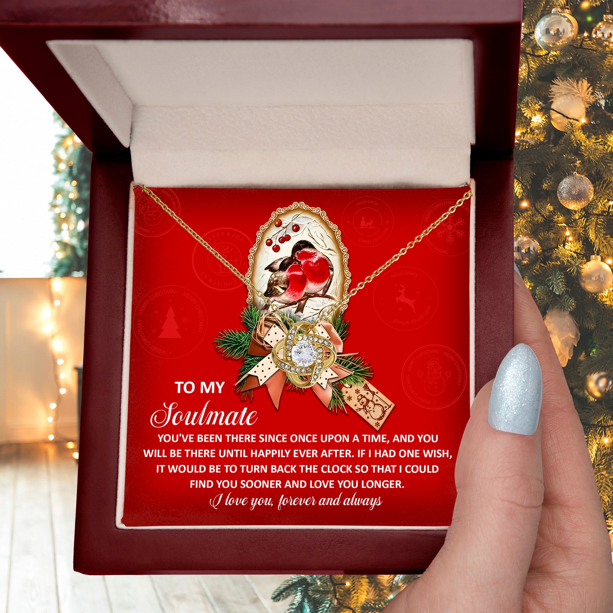 Gift for Soulmate - Once Upon - Love Knot Pendant Necklace - Mallard Moon Gift Shop