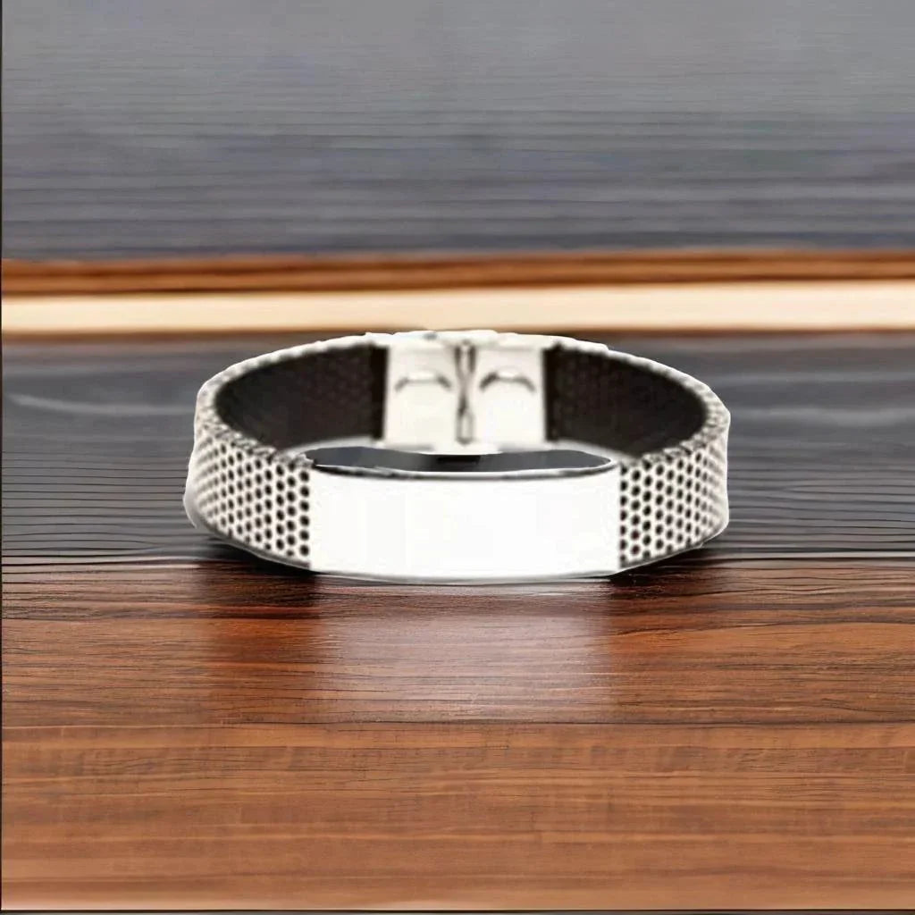 Stepbrother Christmas Perfect Gifts, Stepbrother Stainless Steel Bracelet, Motivational Stepbrother Engraved Gifts, Birthday Gifts For Stepbrother, To My Stepbrother Life is learning to dance in the rain,. I'm always with you