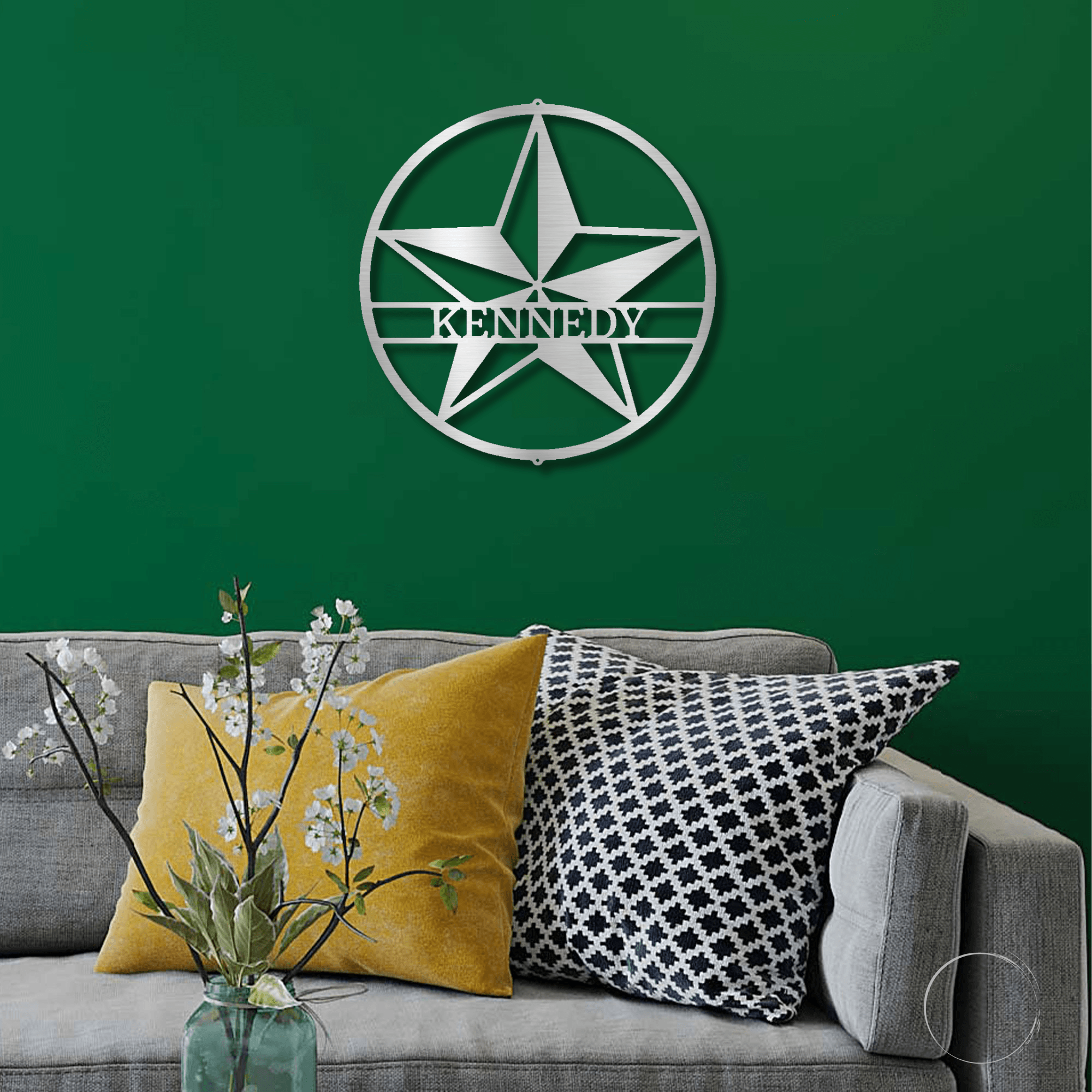 Star Personalized Metal Wall Art Sign - Mallard Moon Gift Shop