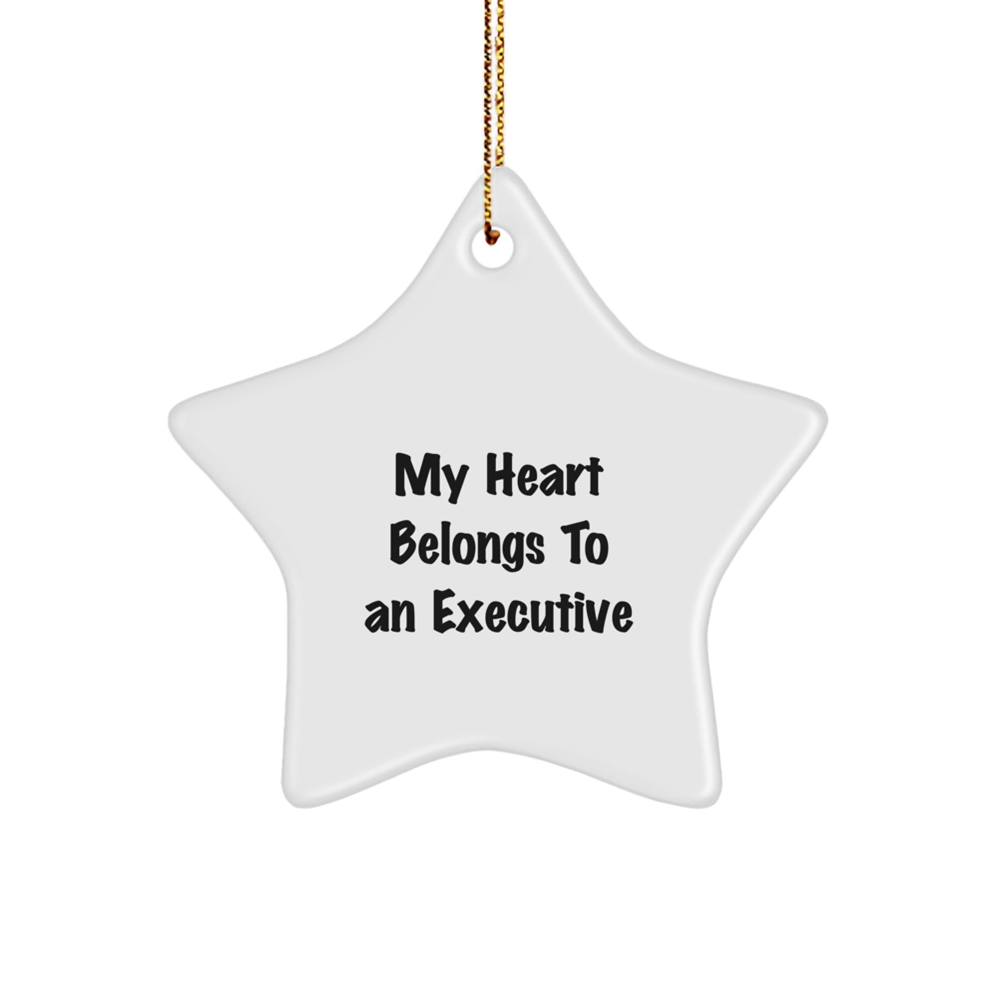 Funny Executive Star Ornament Gifts from Men to Executive Coworkers, Unique Christmas Unique Gifts - Image 1