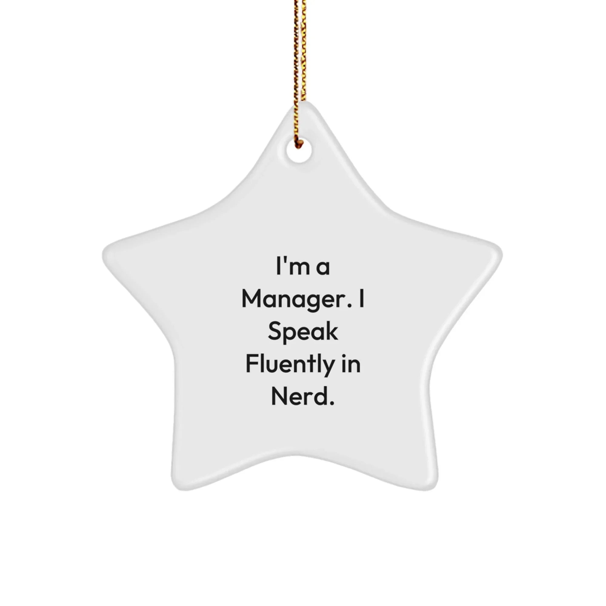 Funny Star Ornaments for Manager, Gifts from Men, Women, Friends to Gifts for Manager, Best Christmas Unique Gifts