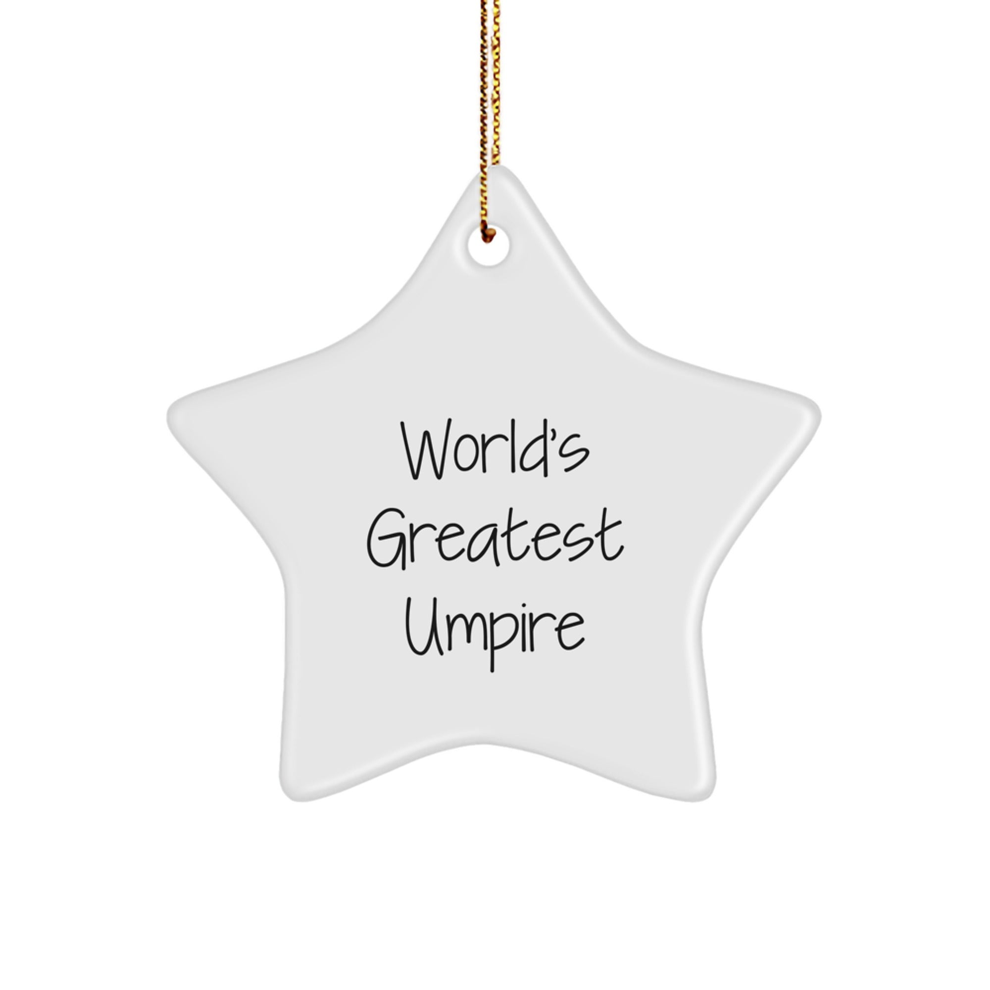 Funny Umpire Star Ornaments for Men Gifts from Family and Friends during Christmas Unique Season - Image 1