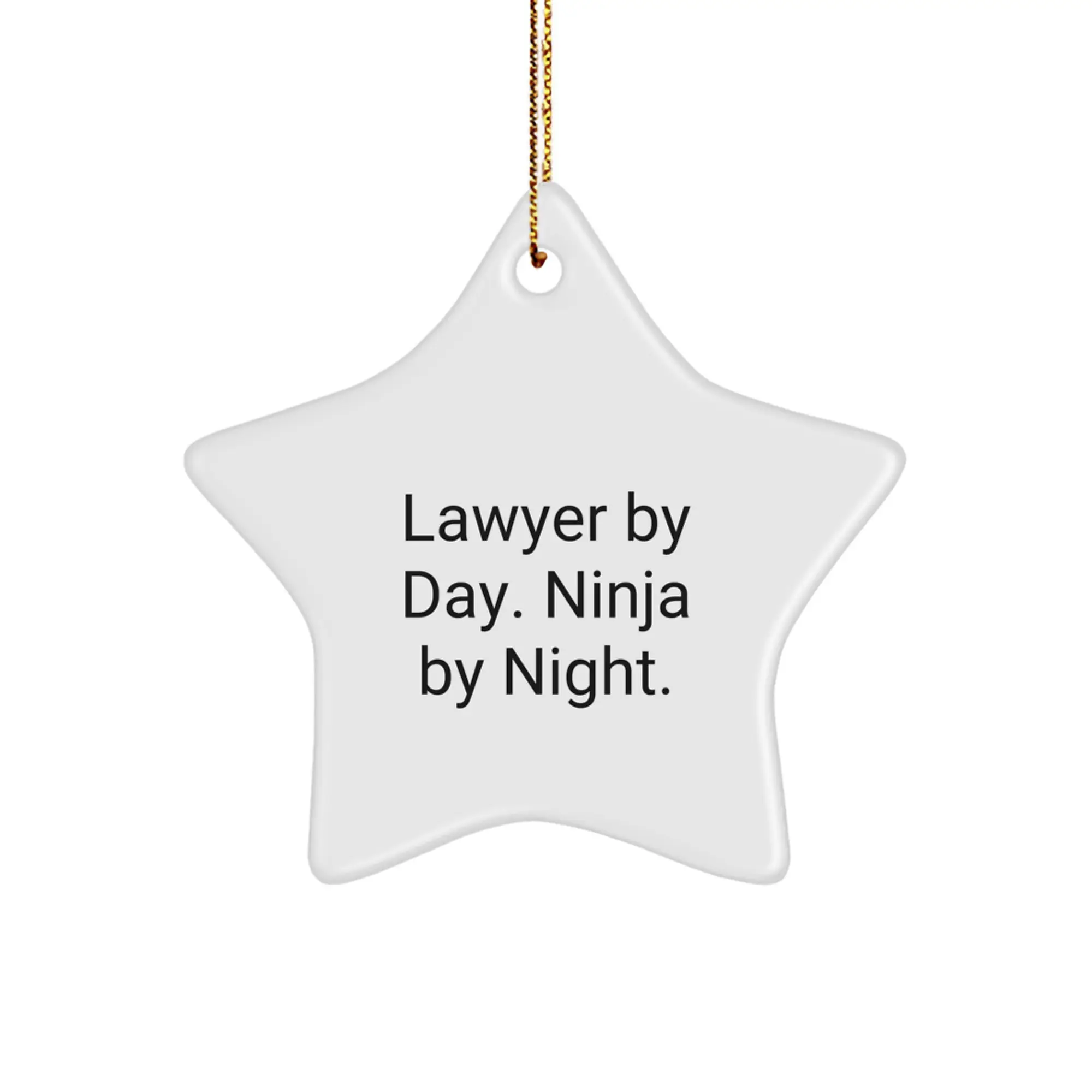 Funny Lawyer Star Ornament Gifts from Friends for Lawyer Men Christmas Unique Gifts - Image 1