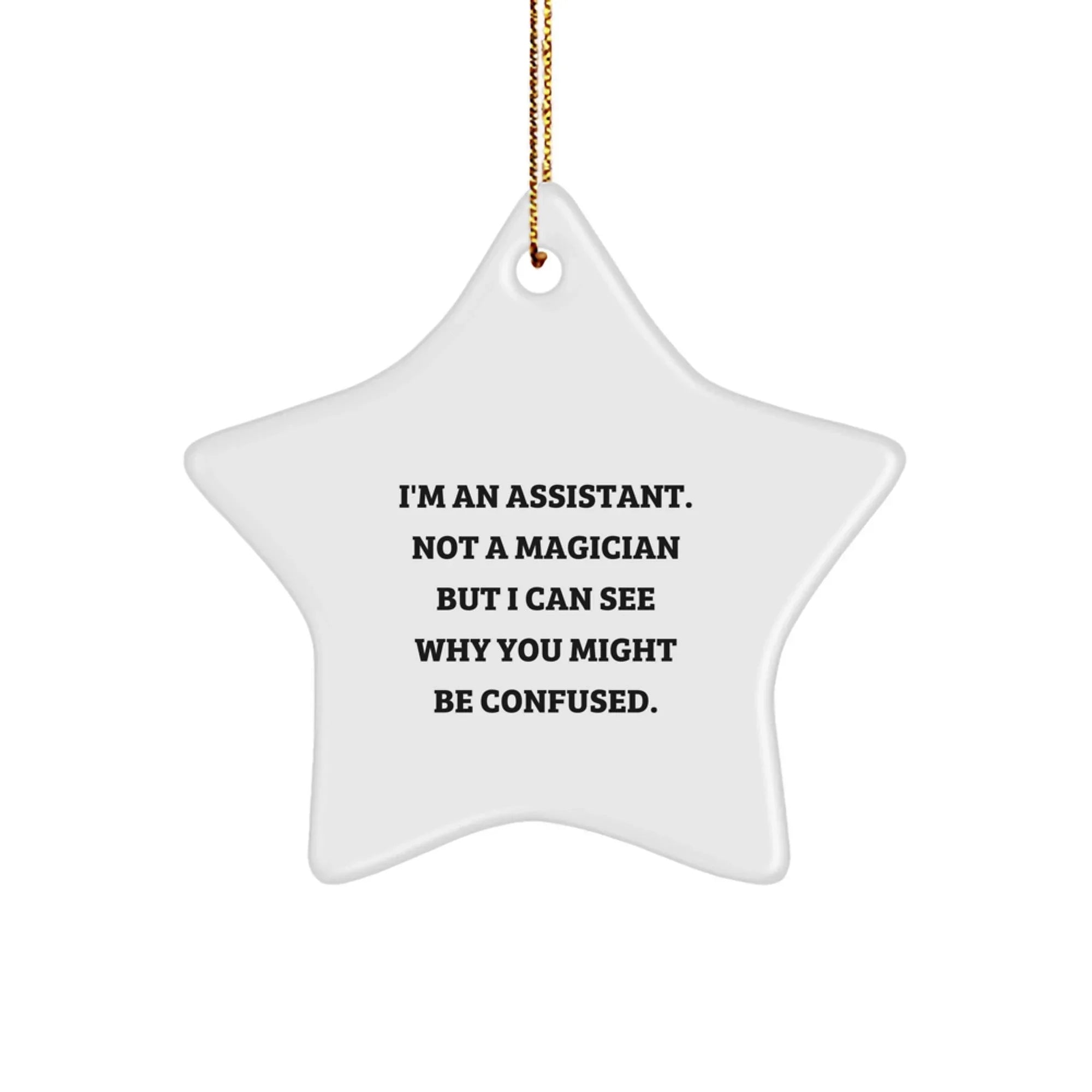 Funny Assistant Christmas Star Ornament Gifts from Friends for Assistant