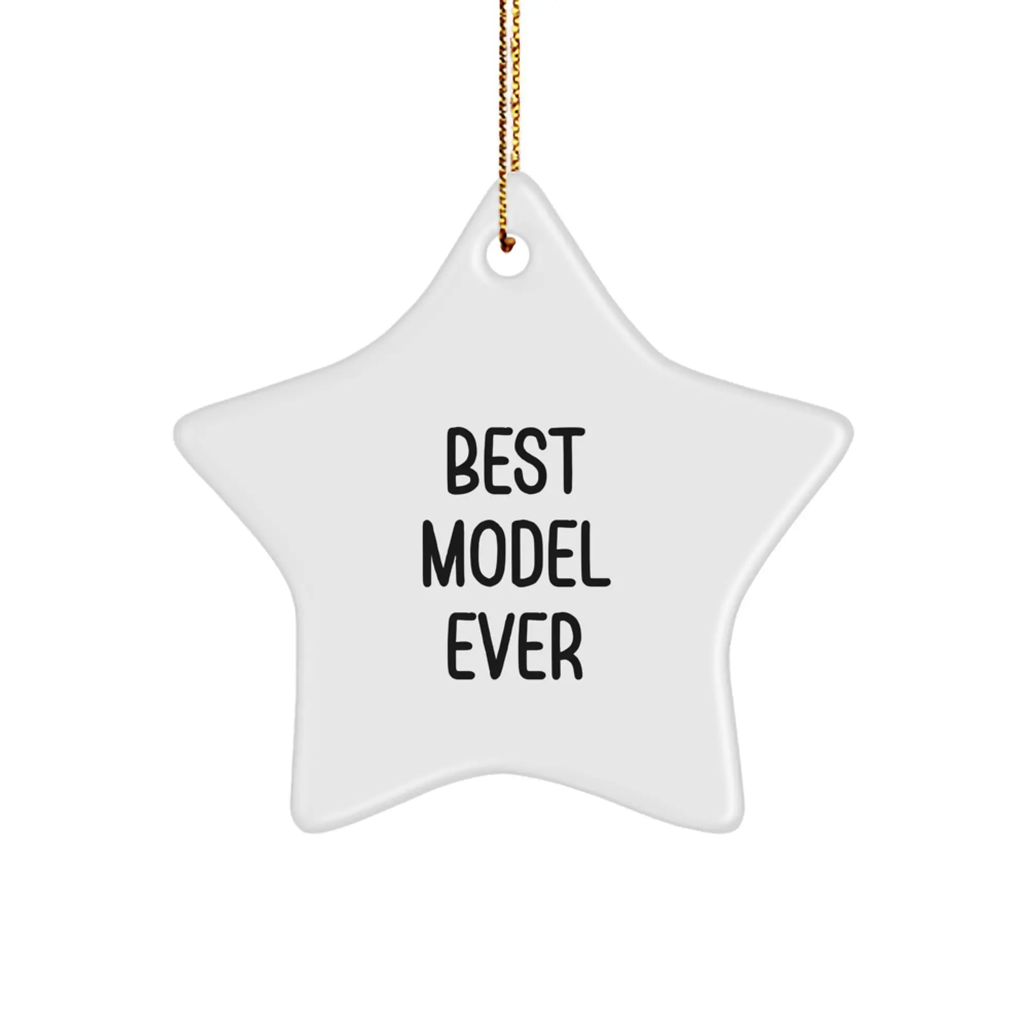 Funny Model Star Ornament Gifts from Men for Model Enthusiasts, Best Model Ever, Christmas Unique Gifts - Image 1