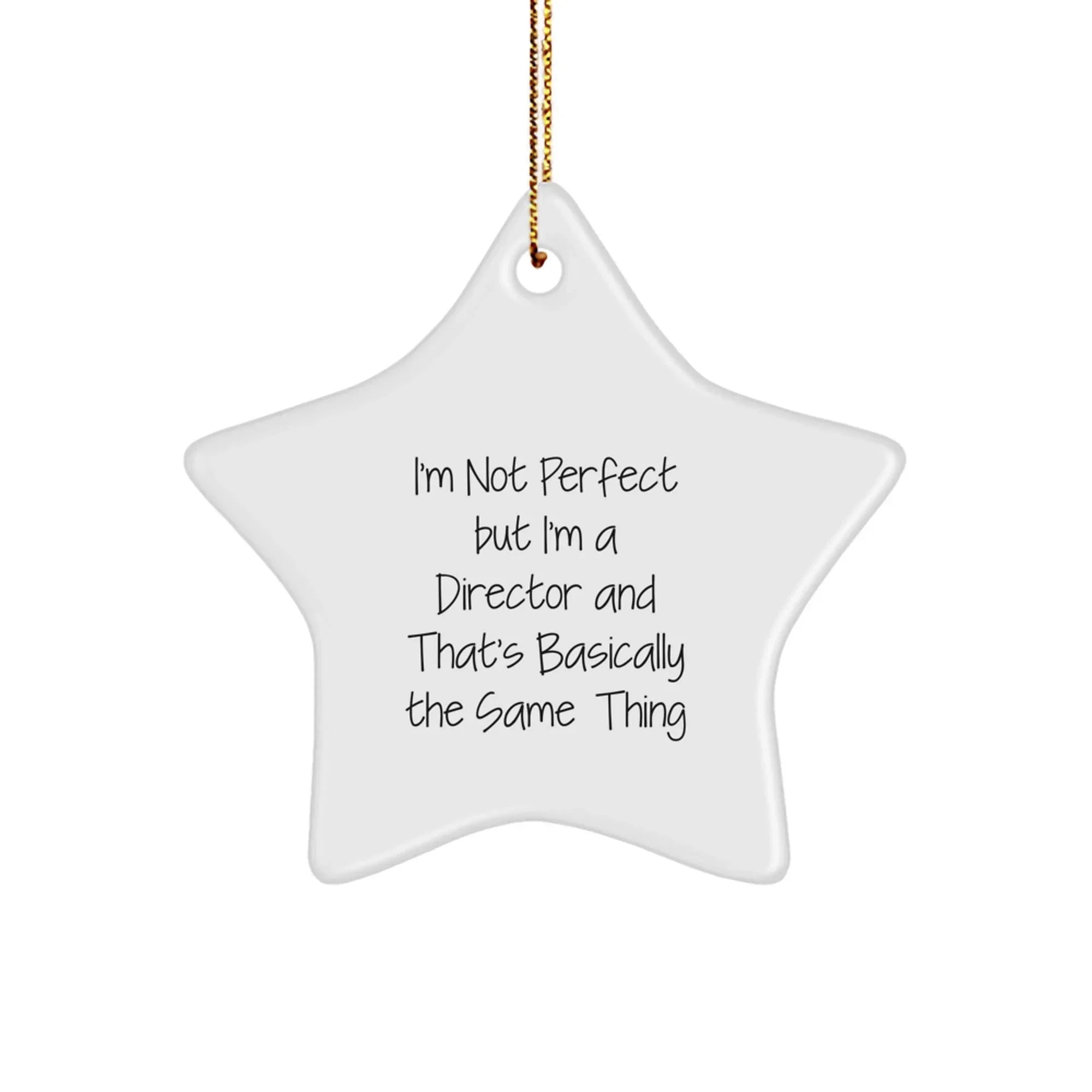 Funny Director Christmas Unique Gifts from Friends, Gifts for Director Men, Christmas Unique Star Ornament Director