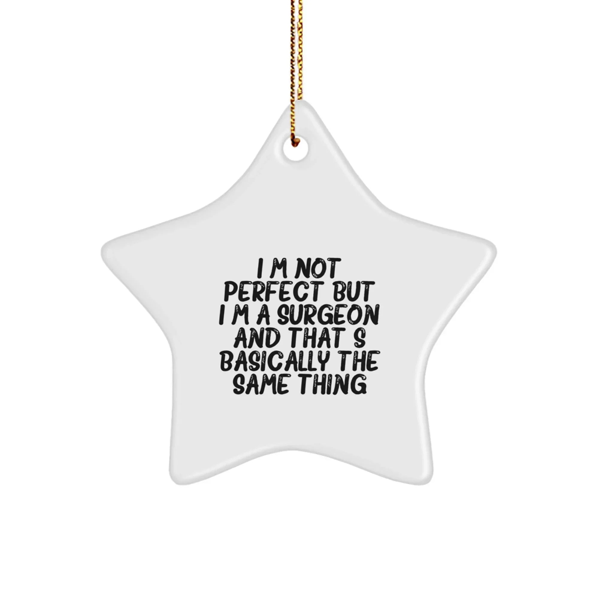 Funny Surgeon Gifts from Men for the Star Ornament Enthusiast, Christmas Unique Gifts for Surgeon
