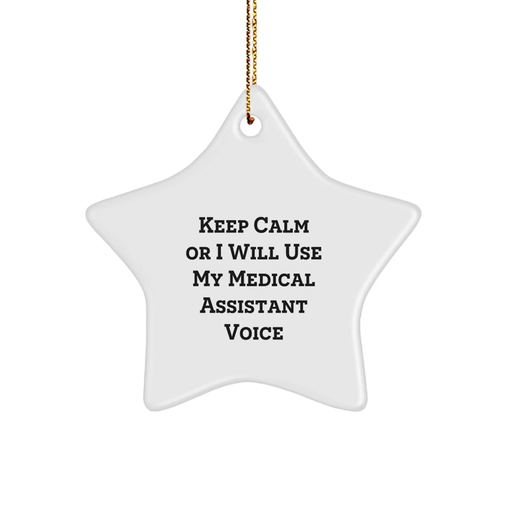 Christmas Gift for Her Medical Assistant Star Ornament Present - Image 1