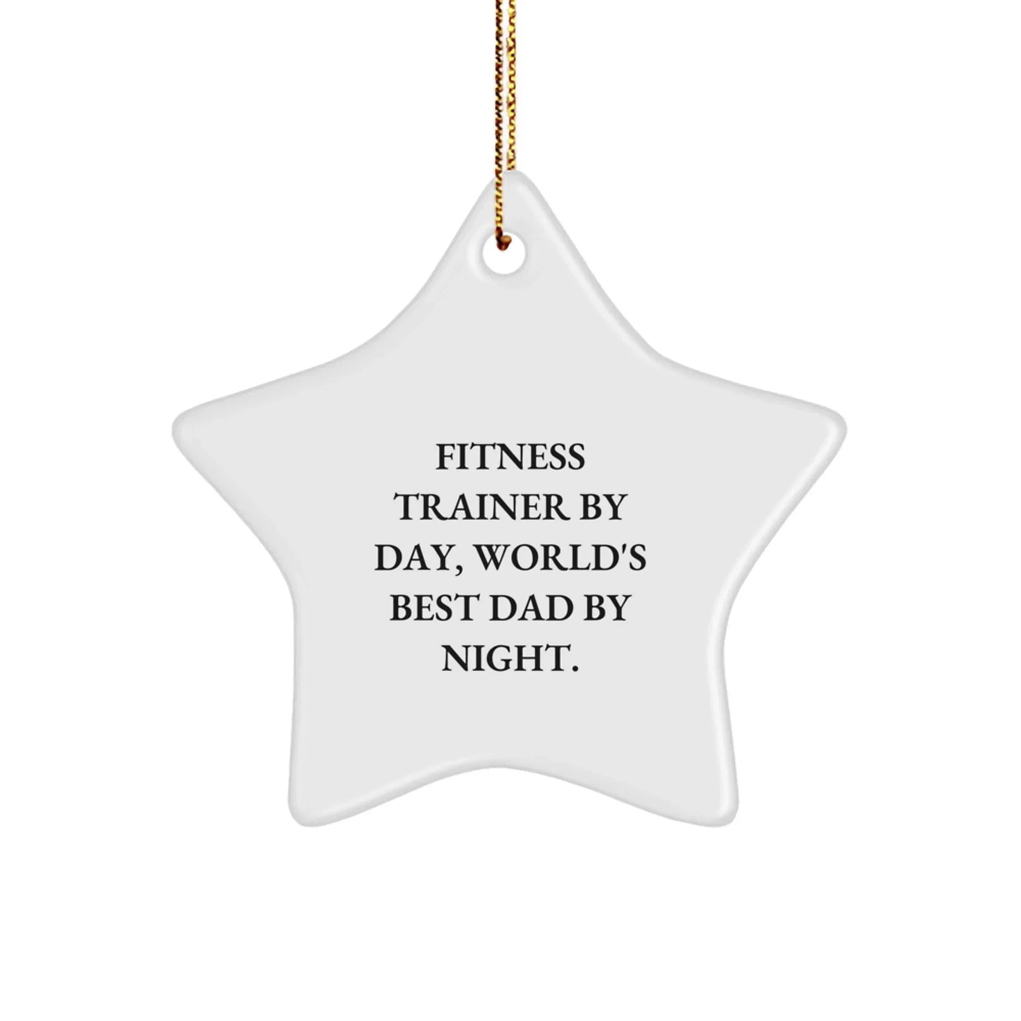Unique Funny Fitness Trainer Star Ornament Gifts from Men for Christmas Unique Gifts