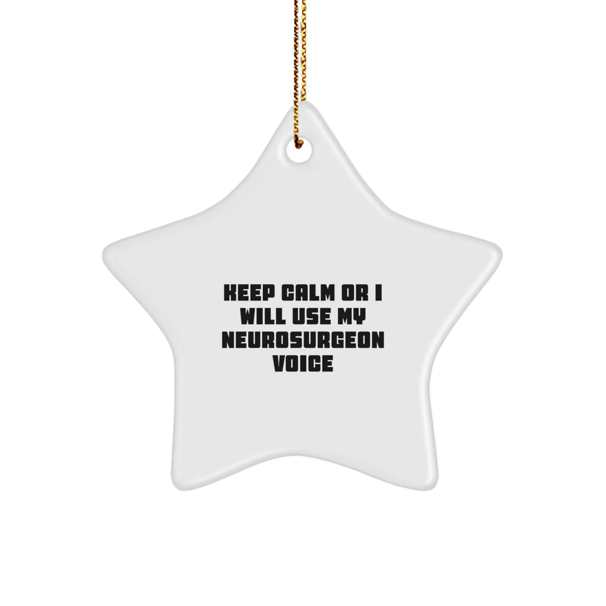 Christmas Gift for Her Neurosurgeon Star Ornament Present - Image 1