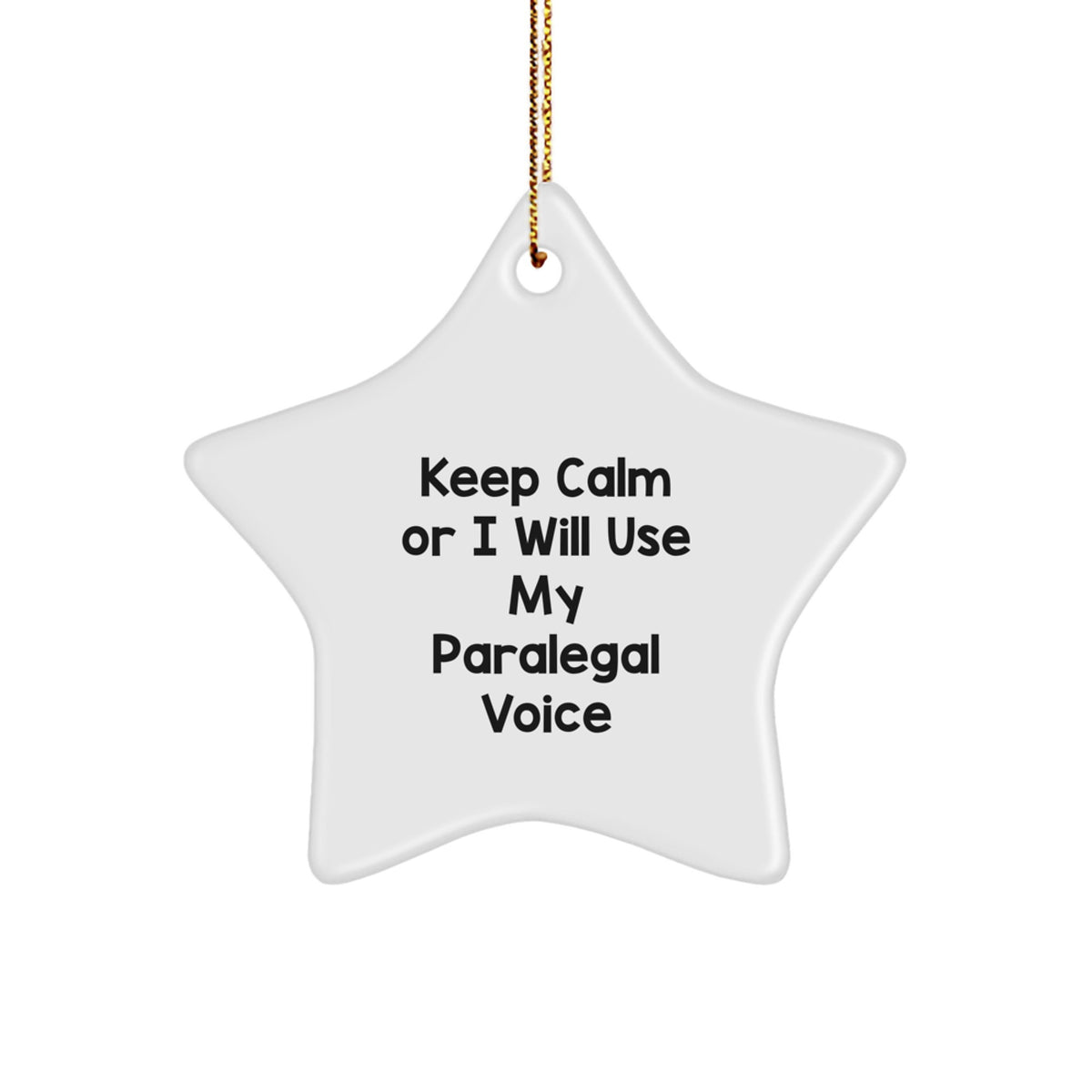 Christmas Ornament Gift Paralegal Voice Reminder Keepsake for Kids - Image 1