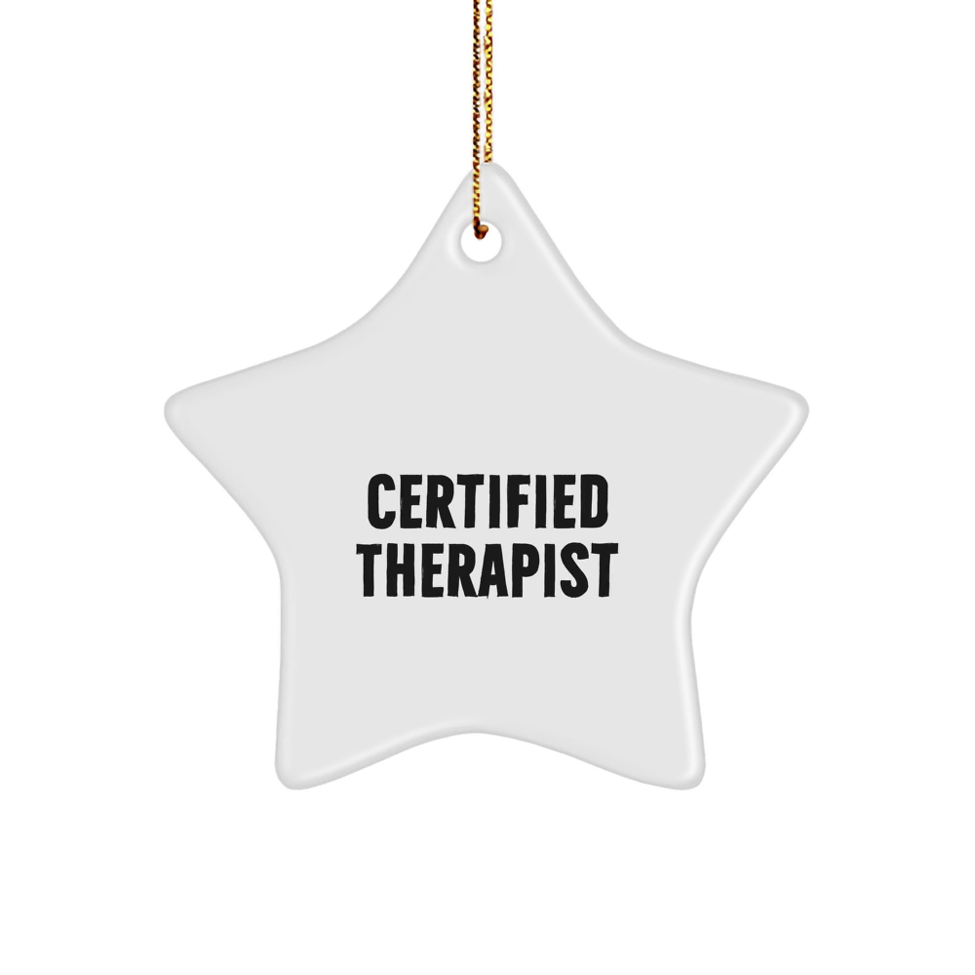 Gifts from Friends for Therapist, Funny Star Ornament, 'It's a Star-Studded Christmas' Quote, Christmas Unique Gifts