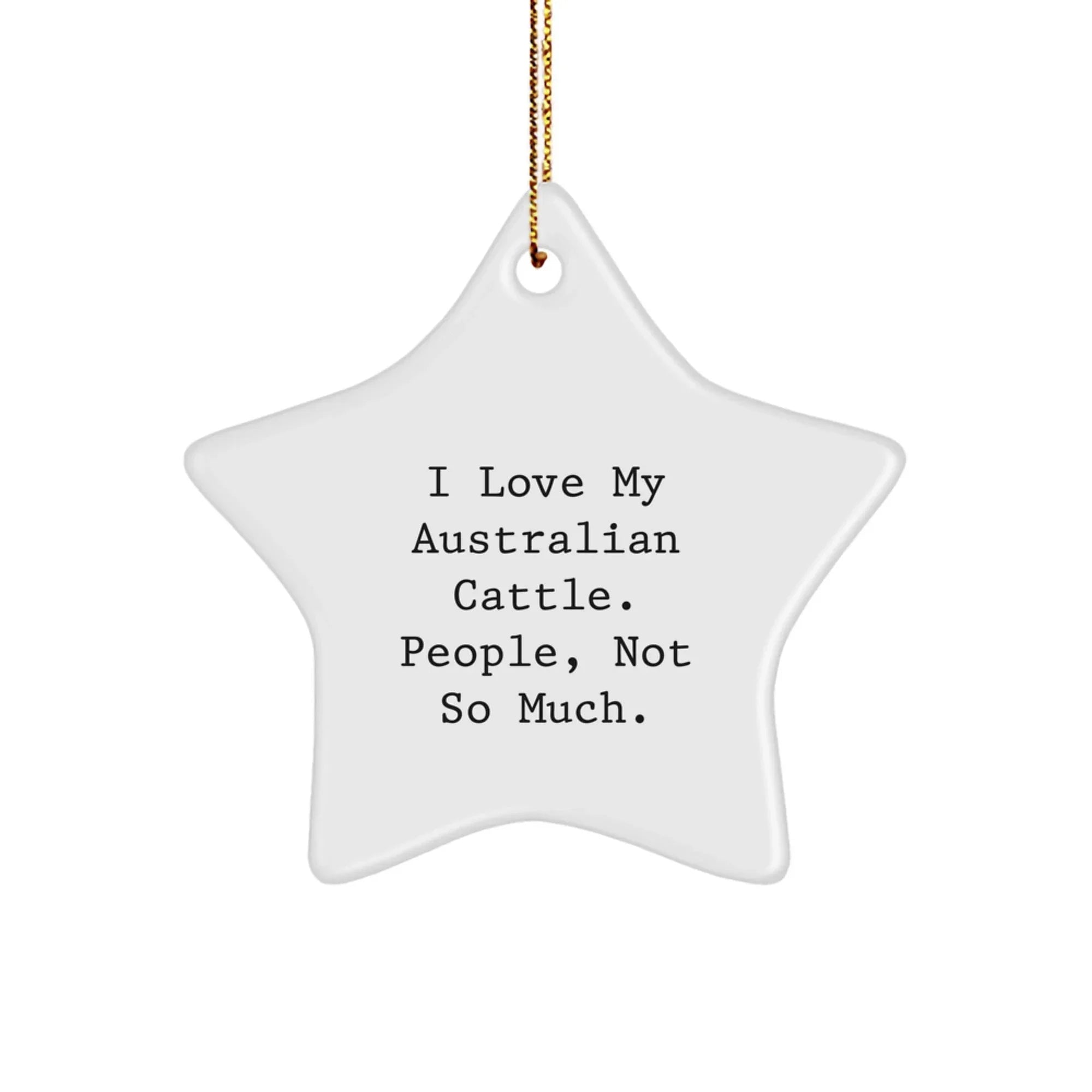 Funny Australian Cattle Dog Star Ornaments, Gifts from Family for Australian Cattle Dog Lovers, Christmas Unique Decorations