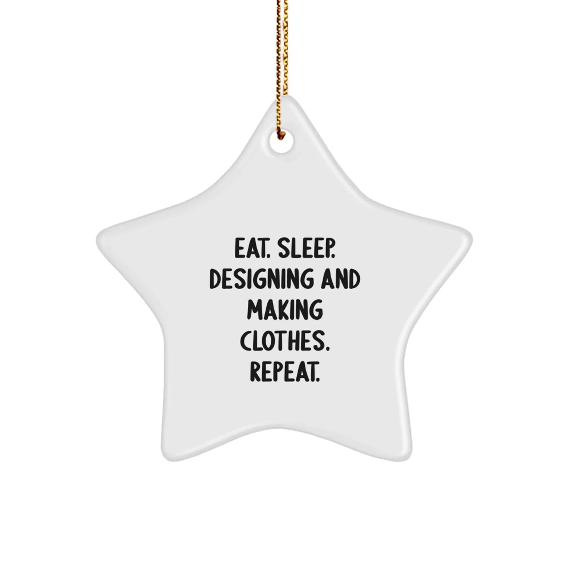 Funny Designing and Making Clothes Star Ornament Gifts for Christmas, Gifts from Friends to Family