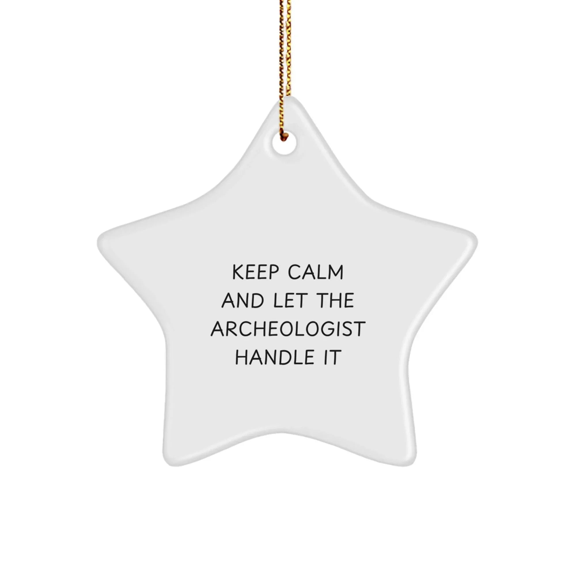 Archeologist Gifts for Men, Funny Star Ornament from Friends for Christmas