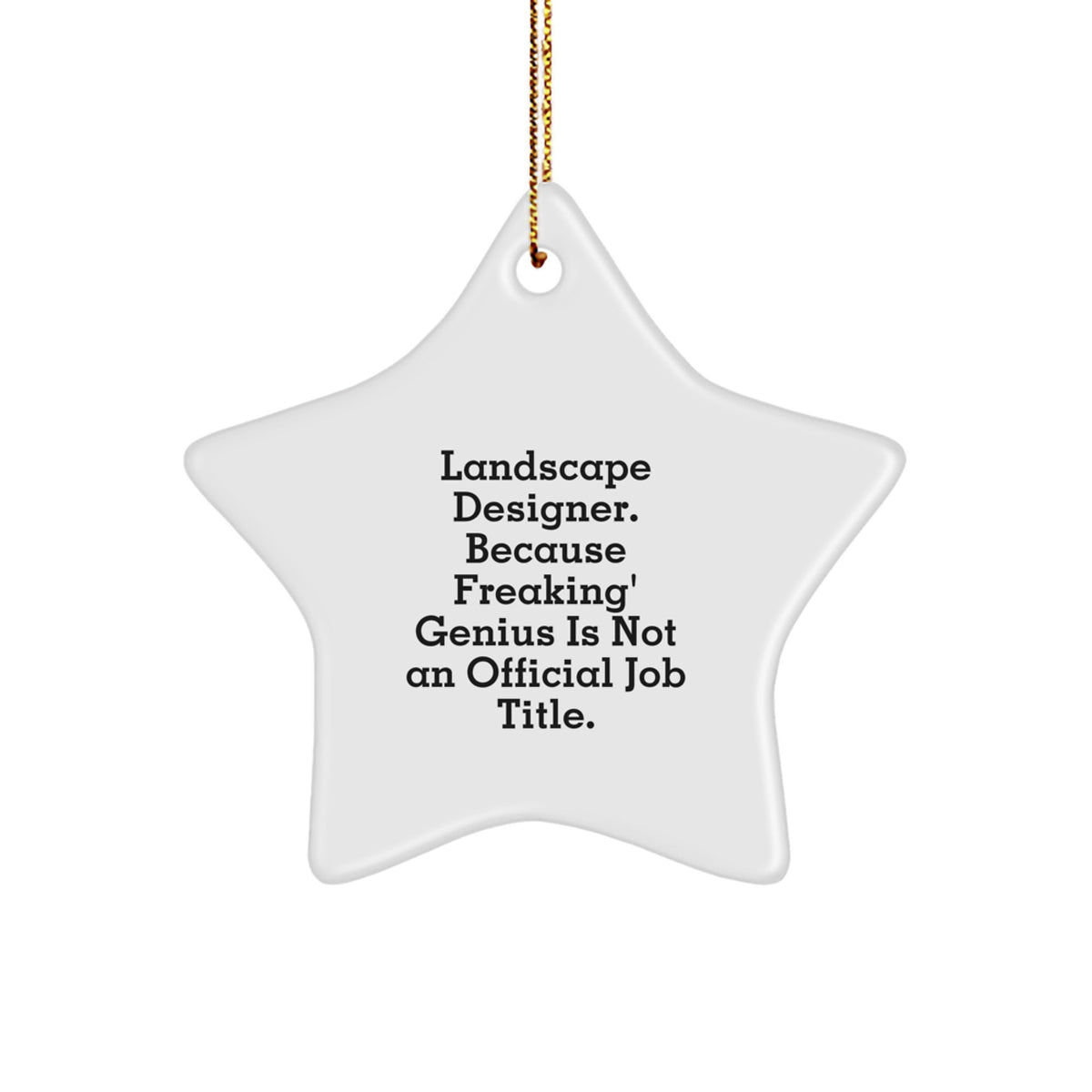 Landscape Designer Star Ornament for Family Treasure Christmas Gift - Image 1